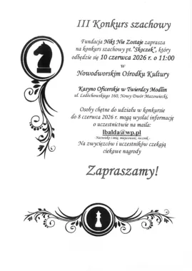 Skoczek wraca do Modlina - młodzi szachiści zagrają o nagrody