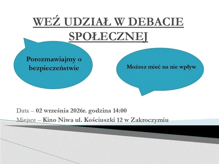 Nasielsk: policja wraca do postulatów mieszkańców. Debata już 2 września