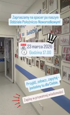 Przyszli rodzice zaproszeni na spacer po oddziale położniczo–noworodkowym NCM