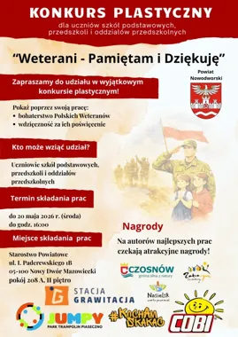 Dzieci narysują wdzięczność dla weteranów. Ruszył konkurs w powiecie