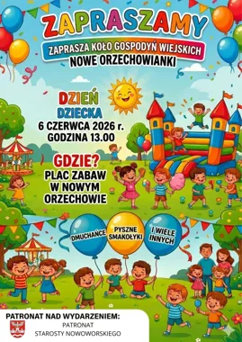 Dzień Dziecka w Nowym Orzechowie zapowiada popołudnie pełne zabawy