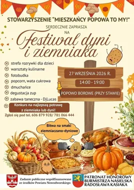 Dyniowo-ziemniaczane smaki nad stawem. Festiwal w Popowie Borowym
