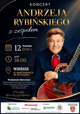 Andrzej Rybiński wystąpi w Wierszach. Bezpłatne wejściówki są limitowane