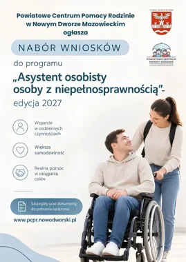 Asystent osobisty osoby z niepełnosprawnością. Ruszył nabór