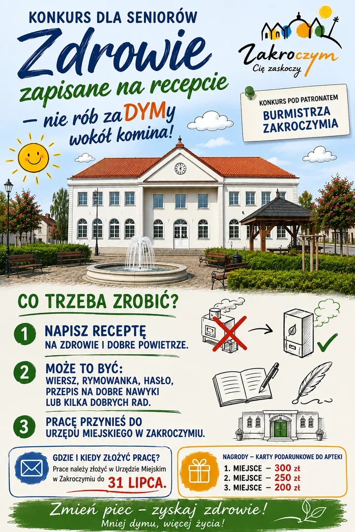 Seniorzy w Zakroczymiu napiszą własną receptę na zdrowie i czyste powietrze